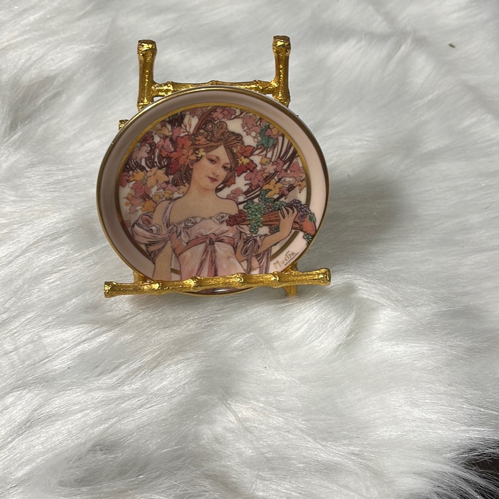 MUCHA  TRUSt colorized 1 piece VG Bild-Kunst, Bonn 2000 imperial, 1899